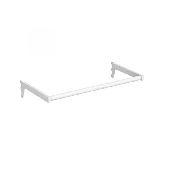 UniSlot Round Hangrail 600mm White For Retail Display