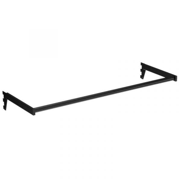 UniSlot Round Hangrail 900mm Black For Retail Store Display