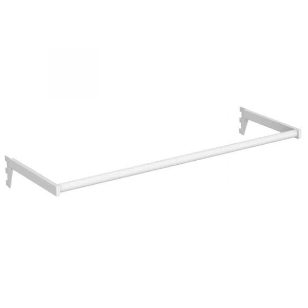 UniSlot Round Hangrail 900mm White For Store Display