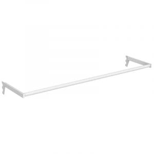 1200mm White UniSlot Tube Hangrail For Retails Display