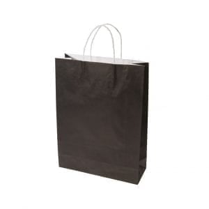 Small Jet Black Paper Carry Bags