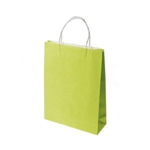 Small Loud Lime Paper Carry Bags
