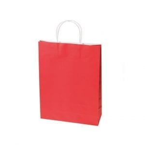 Small Radiant Red Paper Carry Bags