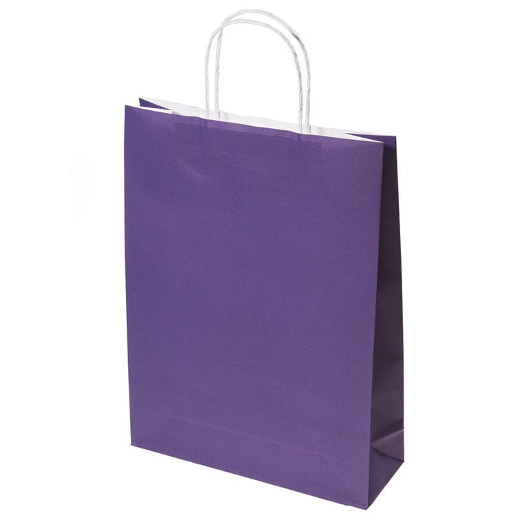 Midi Passion Purple Paper Bags - Apex Display