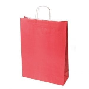 Midi Radiant Red Paper Carry Bags