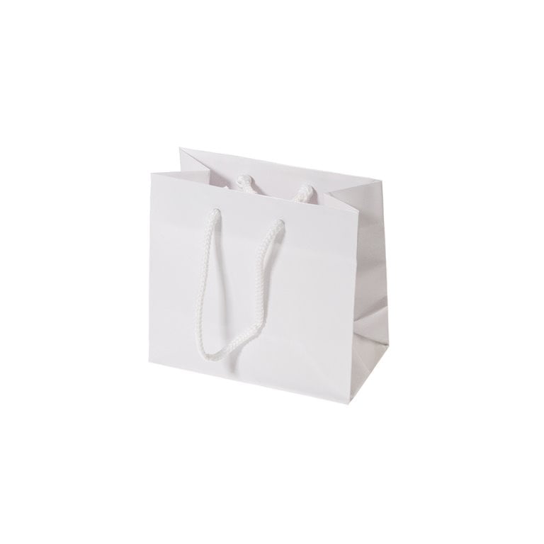 Runt White High Gloss Laminated Bag - Apex Display