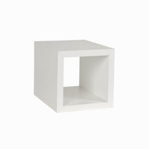 Small Square White Display Cube