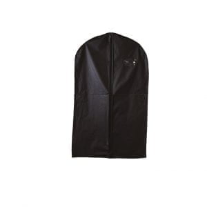 Black Vinyl Suit Zip Garment Bag