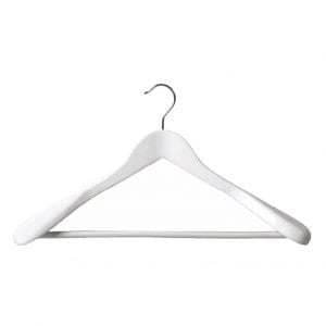 450mm White Suit Hanger<br>(Carton of 20)