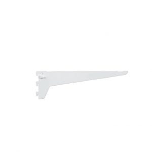 350mm White Straight Shelf Bracket Set