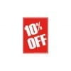 TD1004RD A4 10% Off Price Card