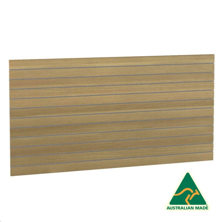 100mm Centres Native Oak Slatwall Wallmount Panel