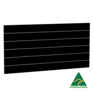 200mm Centres Black Slatwall Wallmount Panel