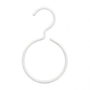 White Metal Display Ring with Hook