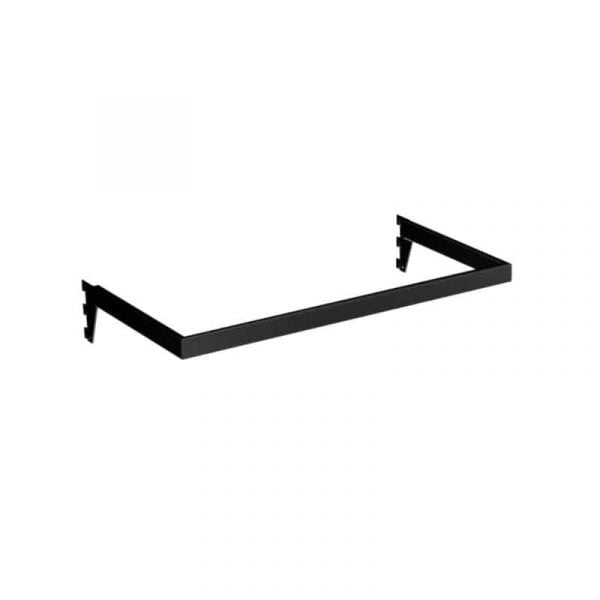Rectangular Hangrail For Retail Display - 600mm Black