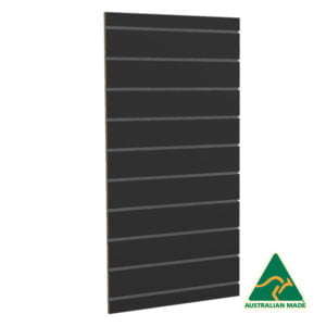 600mm Black UniSlot Slatwall Back Panel (Side Mount)