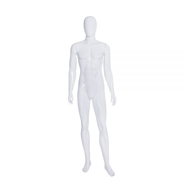 Fashion Male Abstract Mannequin Plastic White