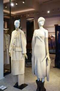 two mannequins standing next to each other