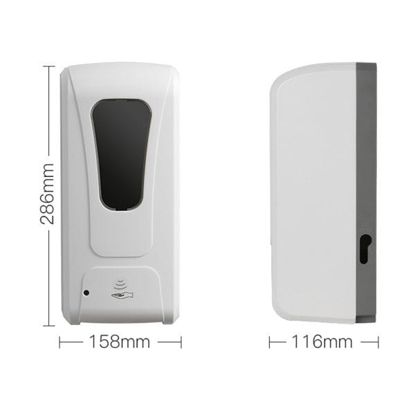 Touch-Free Gel Sanitiser Dispenser dimensions