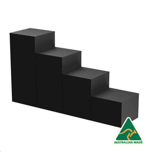 Black- Store-Display-Plinths-for-Merchandise-Made In Australia