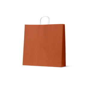 Extra Large Burnt Orange Paper Carry Bags