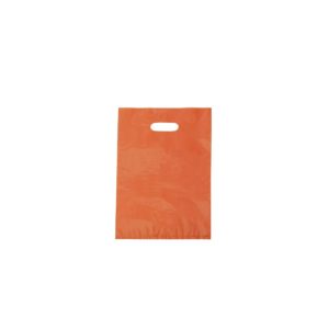 Small Citrus Orange Plastic Carry Bag