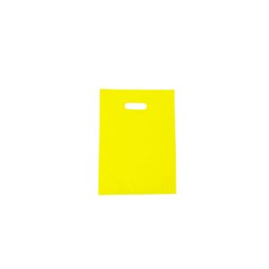 Small Sunny Yellow Plastic Carry Bag