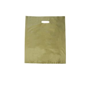 Large Classic Gold Plastic Carry Bag