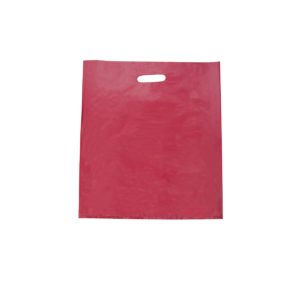 Large Radiant Red Plastic Carry Bag