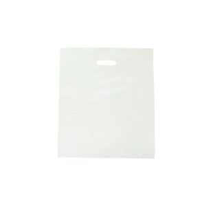 Large Bright White Plastic Carry Bags