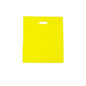 Large Sunny Yellow Plastic Carry Bag