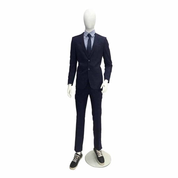 Fashion Male Abstract Mannequin Plastic White With Egghead 1