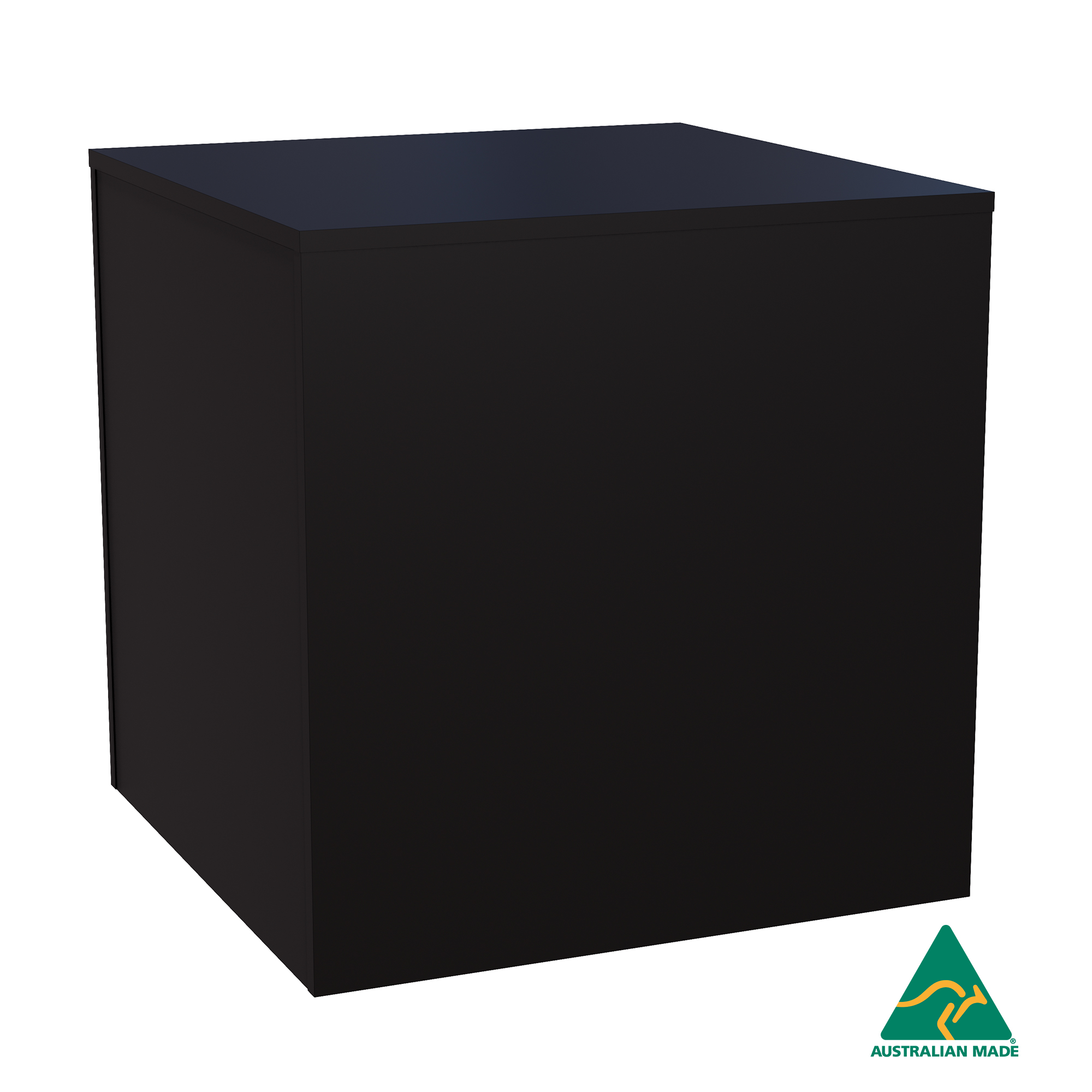 Black Small Square Display Pedestal 600mm