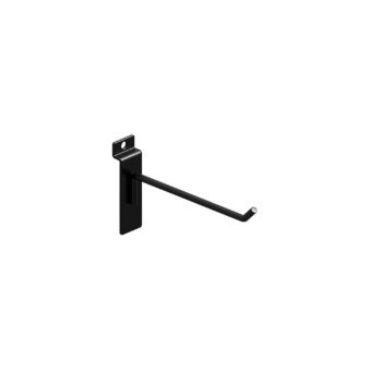 150mm Black Slatwall Hook