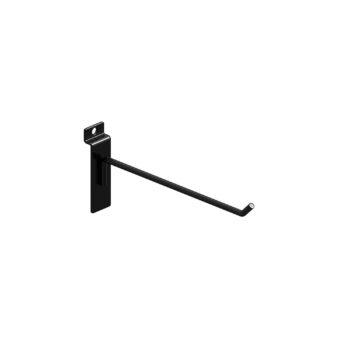 200mm Black Slatwall Hook