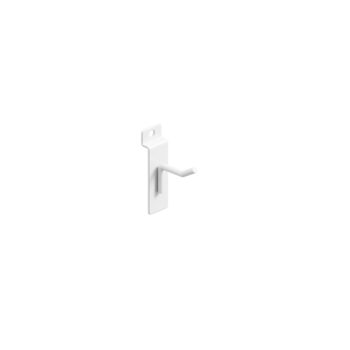 50mm White Slatwall Hook