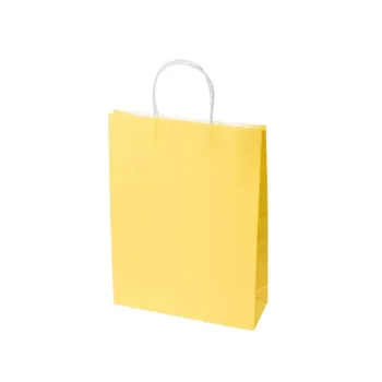 Small Sunny Yellow Paper Carry Bags
