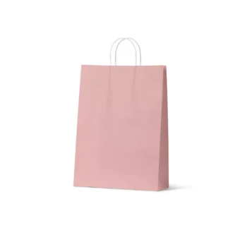 Midi Dusty Pink Paper Carry Bags