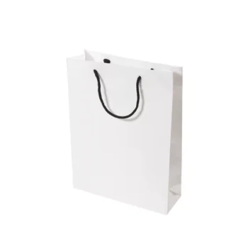 Small White Rope Handle Paper Carry Bag