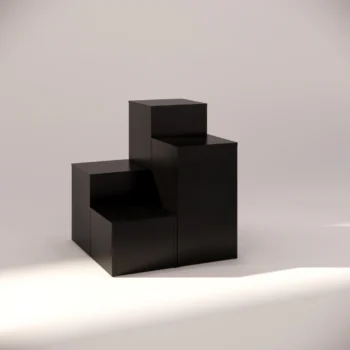 Black Tiered Display Plinth Set