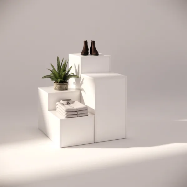 White-Tiered-Display-Pedestal-Set