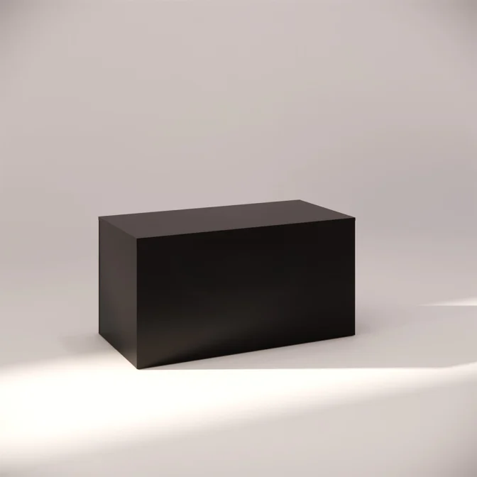 Black-Rectangular-Display-Pedestal-600mm