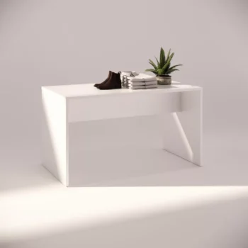Large White Nested Timber Display Table