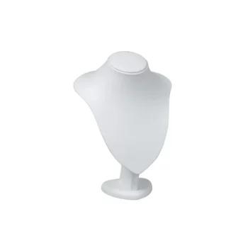 Large White Leatherette Bust