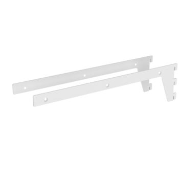390mm White Shelf Bracket Set