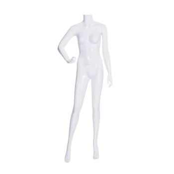 Patsy Pose 2 Plastic Gloss White Female Mannequin