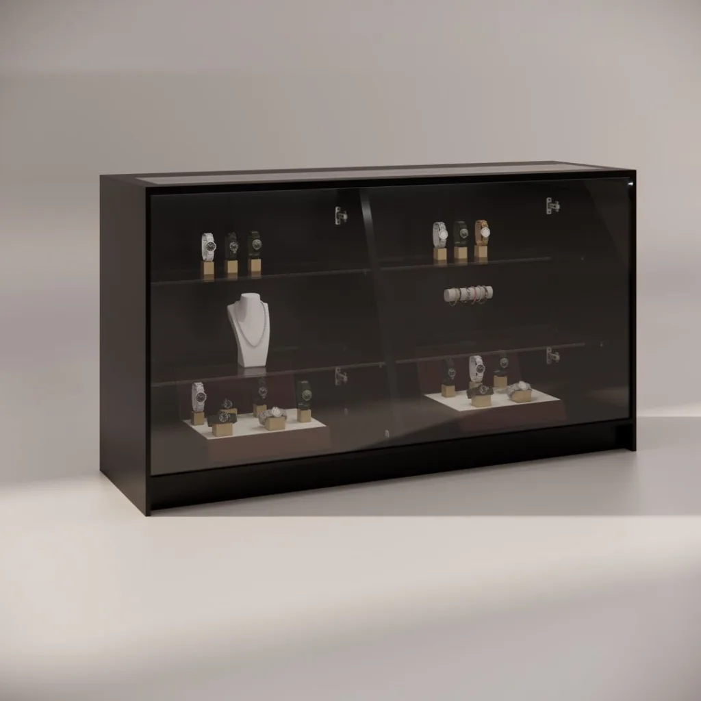 1800mm-Black-Illuminated-Glass-Counter