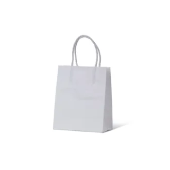 Runt White Paper Carry Bags