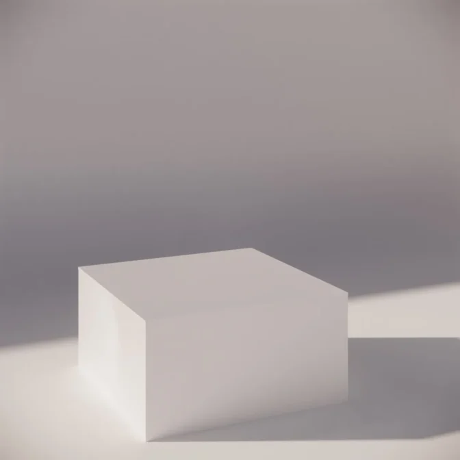 White-Large-Square-Display-Pedestal-600mm