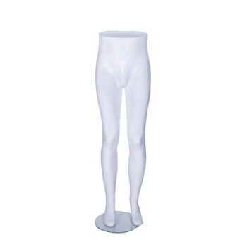 Male Matte White Plastic Mannequin Legs